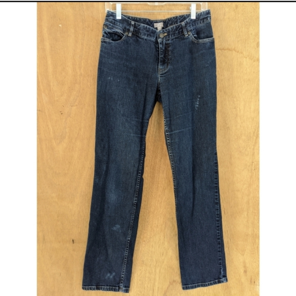 J.Jill slim leg stretch blue jeans 8